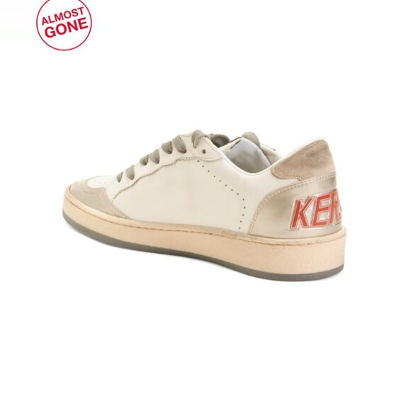 GOLDEN GOOSE cream/taupe Made In Italy Gwf00117 Leather Sneakers - Picture 2 of 2